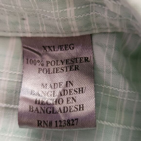 B line Sport lightweight light green men's XXL short sleeve shirt - Picture 7 of 9